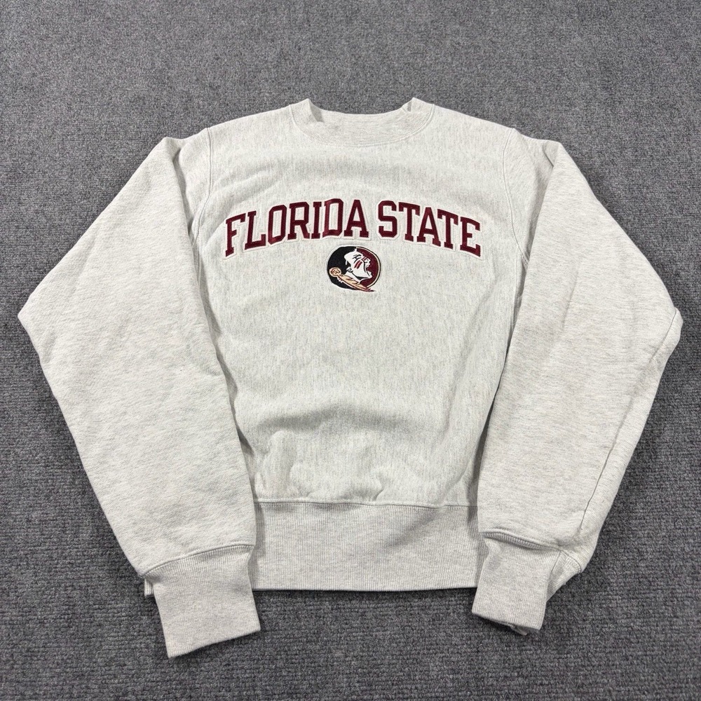 Champion Reverse Weave Florida State Sweatshirt Womens XS Gray FSU Seminoles